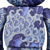 MEDICOM TOY BE@RBRICK KATSUSHIKA HOKUSAI "UWAMACHI FESTIVAL FLOAT CEILING PAINTING – MALE WAVE" 100% & 400% – 2025 EDITION
