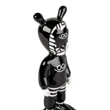 LLADRÓ PORCELAIN SCULPTURE "THE GUEST – LITTLE" BY DÍAZ-FAES BLACK AND WHITE. LIMITED SERIES 