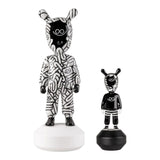 LLADRÓ PORCELAIN SCULPTURE "THE GUEST – LITTLE" BY DÍAZ-FAES BLACK AND WHITE. LIMITED SERIES 