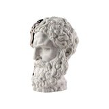 LLADRÓ PORCELAIN SCULPTURE "ETERNAL FLUIDITY – THINKER" WHITE AND SILVER 