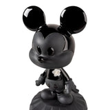 MATT AND GLOSSY BLACK "MICKEY TOTAL BLACK" LLADRÓ PORCELAIN SCULPTURE 
