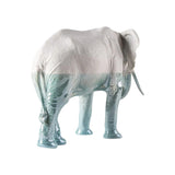 LLADRÓ PORCELAIN SCULPTURE "ELEPHANT – UNDERWATER" WHITE AND BLUE 