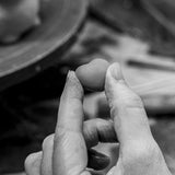 LLADRÓ PORCELAIN SCULPTURE "BUDDY – AFFECTIONATE PUPPY" WITH RED HEART 