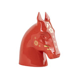 RED AND GOLD LLADRÓ PORCELAIN SCULPTURE "THE HORSE"