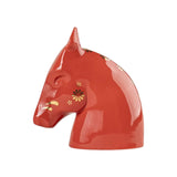 RED AND GOLD LLADRÓ PORCELAIN SCULPTURE "THE HORSE"