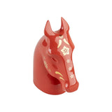 RED AND GOLD LLADRÓ PORCELAIN SCULPTURE "THE HORSE"