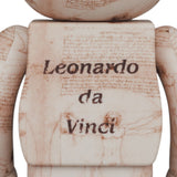 MEDICOM TOY BE@RBRICK LEONARDO DA VINCI "UOMO VITRUVIANO" 100% & 400% - EDIZIONE 2023