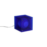Lampada da tavolo LOP Quadrata Piccola Blu
