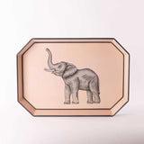 Vassoio in ferro dipinto a mano ELEFANTE