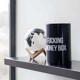 Salvadanaio in Metallo Nero "Fucking Money Box" – Fisura