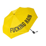 Fisura Ombrello pieghevole giallo “Fucking Rain”