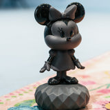 Scultura in porcellana "Minnie Total Black" nero opaco e lucido LLADRÓ