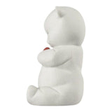 Porcelain sculpture "Roby – Brave Bear" with Red Heart LLADRÓ