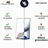Cofanetto 2 bicchieri da shot con: Tre Cime di Lavaredo e Tofane - Alaskan Maker
