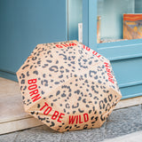 Fisura Ombrello pieghevole leopardato “Born to be wild”