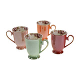 Set 4 tazze Rosy in porcellana