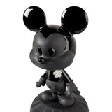 Scultura in porcellana “Mickey Total Black” nero opaco e lucido
