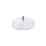 Lampada ad Olio Disc in Vetro Martellato e Ottone L - Peri Living