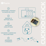 Orologio Cucù Bianco Multicolor Fisura
