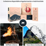 Set 2 Calici da Vino Topografici,Tofane & Tre Cime di Lavaredo - Alaskan Maker