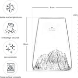 Bicchiere Long Drink Topografico Mont Blanc - Alaskan maker