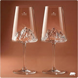 Set 2 Calici da Vino Topografici Monte Bianco & Everest  -Alaskan Maker