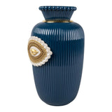 Vaso in porcellana "Lover's Eyes" blu, bianco e oro LLADRÓ