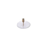 Lampada ad Olio Disc in Vetro Martellato e Ottone