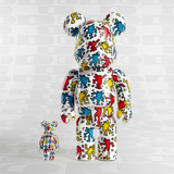 MEDICOM TOY - 400% & 100% BEARBRICK SET - KEITH HARING #09 DANCING DOGS