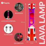 Lampada lava bandiera britannica Fisura