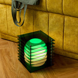 Lampada da tavolo LOP Quadrata Grande Verde - BANG
