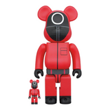 GIOCATTOLO MEDICOM - 400% & SET 100% BEARBRICK - GIOCO CALAMARI (GUARDIA CERCHIO)