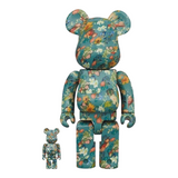 GIOCATTOLO MEDICOM - 400% & SET 100% BEARBRICK - VINCENT VAN GOGH (50° ANNIVERSARIO - MOTIVO FLOREALE)