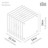 Lampada da tavolo LOP Quadrata Grande Rosa - BANG