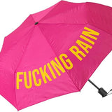Fisura Ombrello rosa pieghevole  “Fucking Rain”