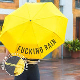 Fisura Ombrello pieghevole giallo “Fucking Rain”