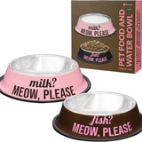 Set Ciotole Gatto Meow Please Fisura
