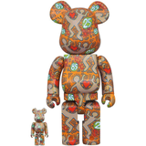 MEDICOM TOY - SET BEARBRICK 400% E 100% - KEITH HARING V12 (EDIZIONE SPECIALE BWWT 3)