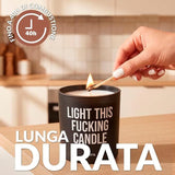 Candela Profumata "Light This Fucking Candle" Vetro – Fisura