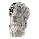 Scultura in porcellana "Fluidità Eterna – Pensatore" bianco e argento LLADRÓ