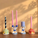 Portacandele Circus Tent  Giallo/Blu – Kitsch Kitchen