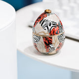 Candela profumata Ladenac “Uovo Africa Camouflage” in ceramica – 220 g