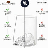 Bicchiere Long Drink Topografico  Mount Fuji