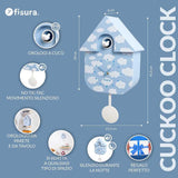 Orologio a cucù “Nubes” Fisura