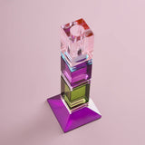 Portacandele Fancy Crystal, multicolore quadrato