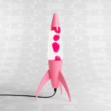 Lava Lamp Rocket Rosa Fisura