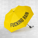 Fisura Ombrello pieghevole giallo “Fucking Rain”