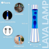 Lava Lamp Righe Blu Fisura
