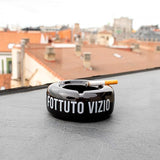 Posacenere in Ceramica Nero "FOTTUTO VIZIO" – Fisura