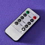 Set 4 candele LED Werns stick blu in cera e plastica